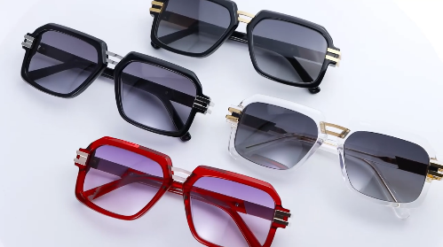 Yeetian Men's Metal Acetate Sunglasses YET-HC007